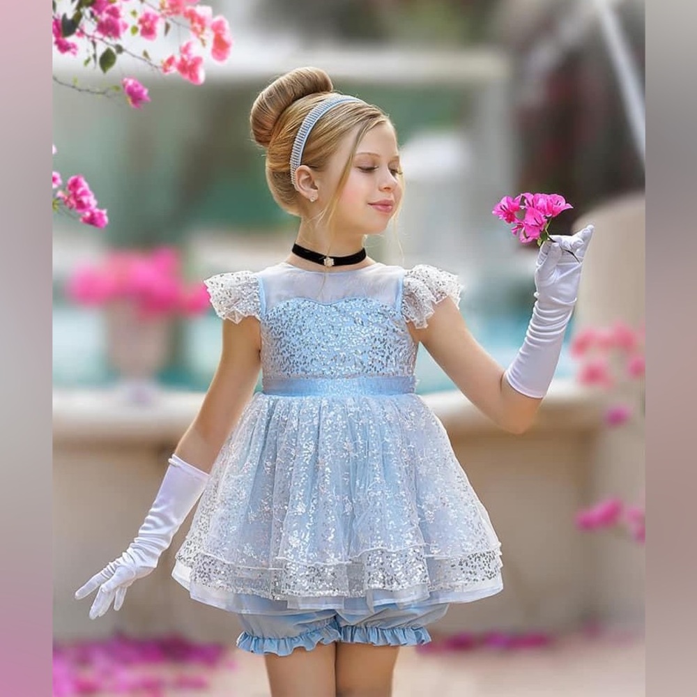 Elegant Blue Lace dress - Cinderella